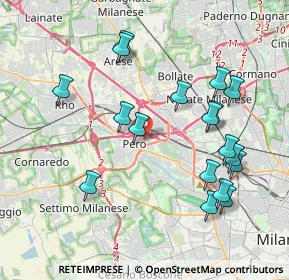 Mappa Via Vincenzo Monti, 20016 Pero MI, Italia (4.09778)