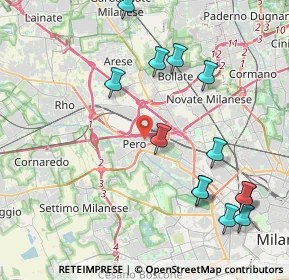Mappa Via Vincenzo Monti, 20016 Pero MI, Italia (4.70769)