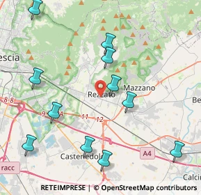 Mappa 25086 Rezzato BS, Italia (4.68909)