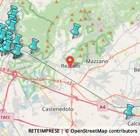 Mappa 25086 Rezzato BS, Italia (7.2505)