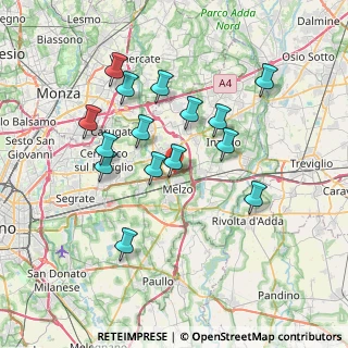 Mappa Via Nuova Cassanese, 20066 Melzo MI, Italia (6.836)