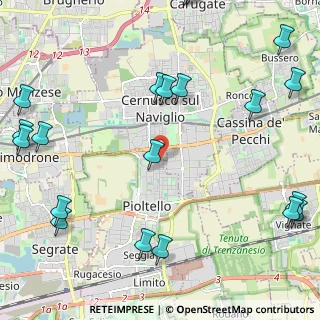 Mappa Via Rieti, 20096 Pioltello MI, Italia (3.145)