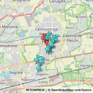 Mappa Via Rieti, 20096 Pioltello MI, Italia (0.95083)