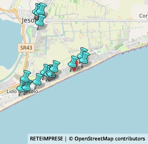 Mappa Via Levantina 1° Accesso al Mare, 30016 Jesolo VE, Italia (2.01438)