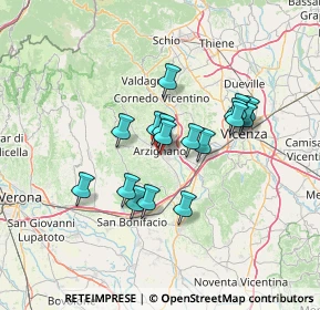 Mappa Via Puglie, 36071 Arzignano VI, Italia (10.83647)