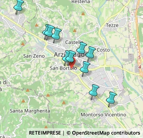 Mappa Via Puglie, 36071 Arzignano VI, Italia (1.63818)