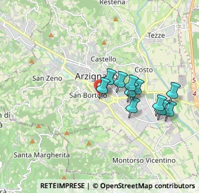 Mappa Via Puglie, 36071 Arzignano VI, Italia (1.48909)