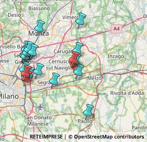 Mappa Via Bergamo, 20060 Cassina De' Pecchi MI, Italia (8.3465)