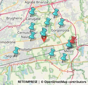 Mappa Via Bergamo, 20060 Cassina De' Pecchi MI, Italia (3.59429)