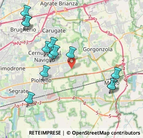 Mappa Via Bergamo, 20060 Cassina De' Pecchi MI, Italia (4.35462)