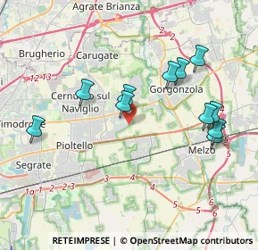 Mappa Via Bergamo, 20060 Cassina De' Pecchi MI, Italia (3.80455)