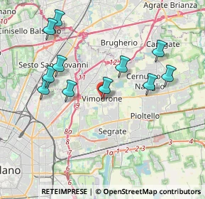 Mappa Via IV Novembre, 20090 Vimodrone MI, Italia (3.92273)