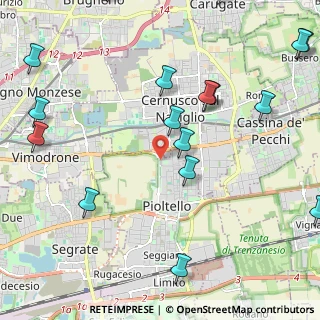 Mappa Via San Francesco, 20096 Pioltello MI, Italia (2.91176)