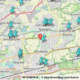 Mappa Via San Francesco, 20096 Pioltello MI, Italia (3.1295)