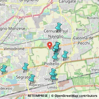 Mappa Via San Francesco, 20096 Pioltello MI, Italia (2.03636)