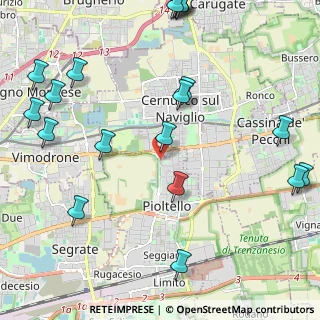 Mappa Via San Francesco, 20096 Pioltello MI, Italia (2.9245)