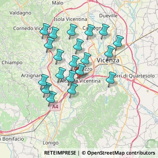 Mappa Via Morosini, 36077 Altavilla Vicentina VI, Italia (6.8075)