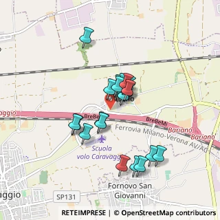 Mappa Via Caravaggio, 24043 Caravaggio BG, Italia (0.65652)