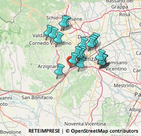 Mappa Via G. Garibaldi, 36077 Altavilla Vicentina VI, Italia (10.2835)