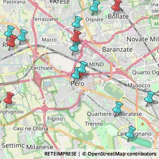 Mappa Via Gabriele D'Annunzio, 20016 Pero MI, Italia (3.02933)