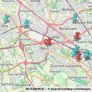 Mappa Via Gabriele D'Annunzio, 20016 Pero MI, Italia (2.93667)