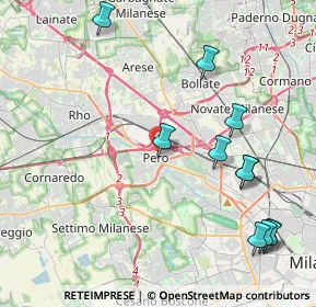 Mappa Via Gabriele D'Annunzio, 20016 Pero MI, Italia (4.94818)