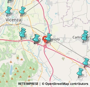 Mappa Via Boschi Ovest, 36040 Torri di Quartesolo VI, Italia (5.75231)