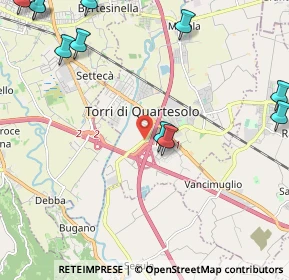 Mappa Via Boschi Ovest, 36040 Torri di Quartesolo VI, Italia (3.08818)