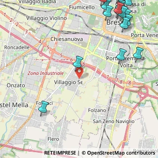 Mappa Via Flero, 25121 Brescia BS, Italia (3.61211)