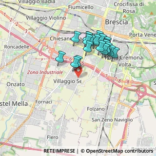 Mappa Via Flero, 25121 Brescia BS, Italia (1.6245)