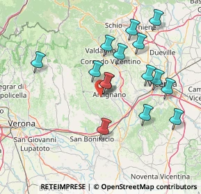 Mappa Via Calvarina, 36071 Arzignano VI, Italia (14.53933)