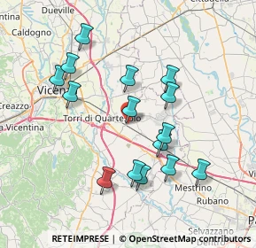 Mappa Via Piave, 36040 Grumolo delle Abbadesse VI, Italia (7.12867)