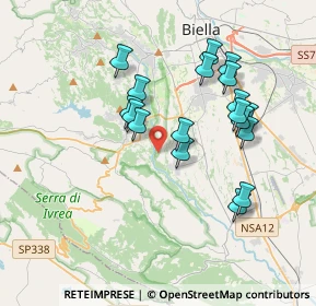 Mappa Via per Borriana, 13888 Mongrando BI, Italia (3.385)