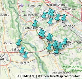 Mappa Via delle Alpi, 20012 Cuggiono MI, Italia (6.682)