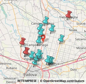 Mappa Via Capitelli, 35011 Campodarsego PD, Italia (6.97556)