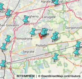 Mappa Via Ugo la Malfa, 20096 Pioltello MI, Italia (5.6365)