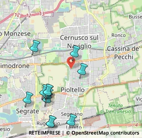Mappa Via Ugo la Malfa, 20096 Pioltello MI, Italia (2.39)