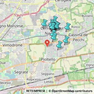 Mappa Via Ugo la Malfa, 20096 Pioltello MI, Italia (1.50867)