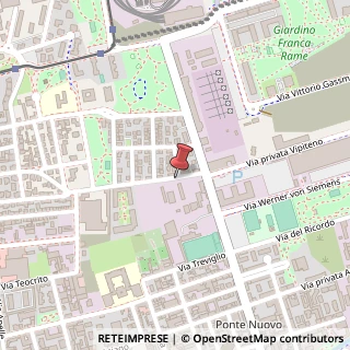 Mappa Via Pompeo Mariani, 16, 20128 Milano, Milano (Lombardia)