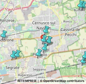 Mappa Via Giorgione, 20096 Pioltello MI, Italia (2.64333)