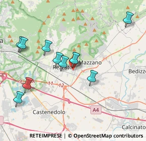 Mappa Via Raffaello Sanzio, 25086 Rezzato BS, Italia (3.78273)