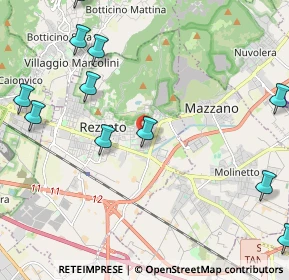 Mappa Via Raffaello Sanzio, 25086 Rezzato BS, Italia (2.82364)