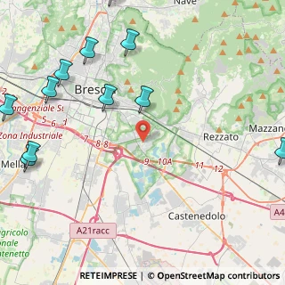 Mappa Via C. A. Dalla Chiesa, 25134 Brescia BS, Italia (6.15)