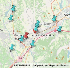 Mappa Via Verona, 36077 Altavilla Vicentina VI, Italia (3.80818)