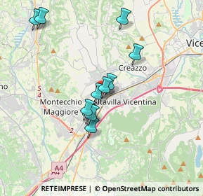 Mappa Via Verona, 36077 Altavilla Vicentina VI, Italia (3.15909)