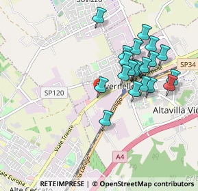 Mappa Via Verona, 36077 Altavilla Vicentina VI, Italia (0.8845)