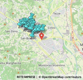 Mappa Arzignano, 36071 Vicenza VI, Italia (1.5215)