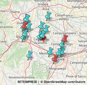 Mappa Via Torrerossa, 36043 Camisano vicentino VI, Italia (12.689)