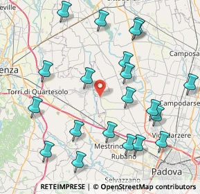 Mappa Via Torrerossa, 36043 Camisano vicentino VI, Italia (9.295)