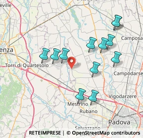 Mappa Via Torrerossa, 36043 Camisano vicentino VI, Italia (7.4525)